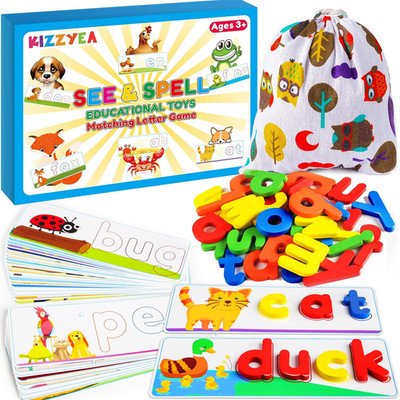See & Spell Matching Letter Game Learning Educational Toys for 2-6 Year Old Kids
