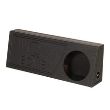 QBomb Single 12 Inch Vented Subwoofer Sub Box with Black Bedliner Spray