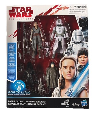 Star Wars The Last Jedi Force Link Battle on Crait Actionfigur Set Neu in OVP - Selten