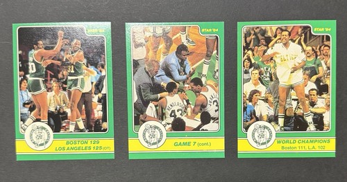 1984 Star Basketball Vintage Card Set - Boston Celtics