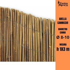 Arella in bamboo canniccio Time canne di bambu recinzione per giardino h 1 x 3 m