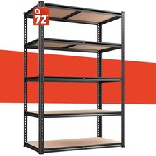 5-Tier Heavy Duty Shelving Unit 2000LBS Capacity - 72"W x 36"D x 16"H Industrial