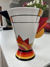 Brian Wood Art Deco Clarice Cliff Style Jug English Bone China