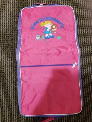 New Vintage Mercury  Luggage Pink  Going to Grandma's Travel Dress Bag Suitcase
