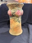 Weller Pottery Vase Apple Tree Pattern Woodcraft 9.75” Tall