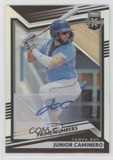2022 Elite Extra Edition Prime Numbers A Signatures Junior Caminero Auto 0bt4