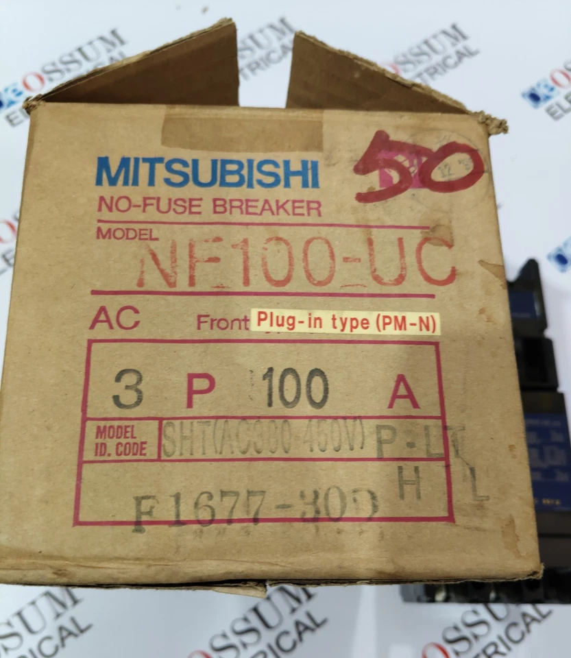 INTERRUPTOR DE CIRCUITO MITSUBISHI ELÉCTRICO NF100-UC 100A 440VAC 65KA ENVÍO RÁPIDO Foto 2 de 4