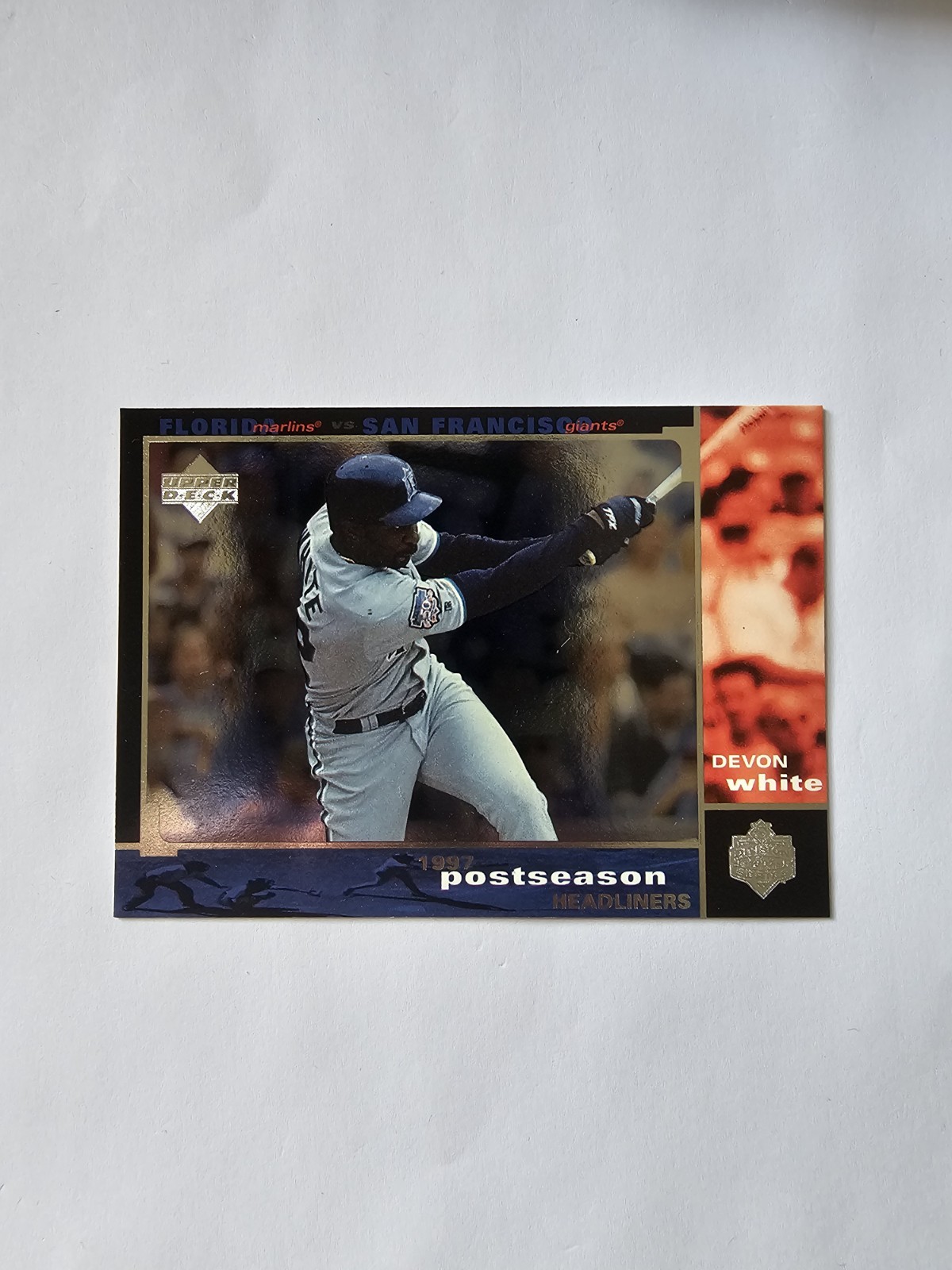 1998 Upper Deck Postseason Headliners Devon White #418