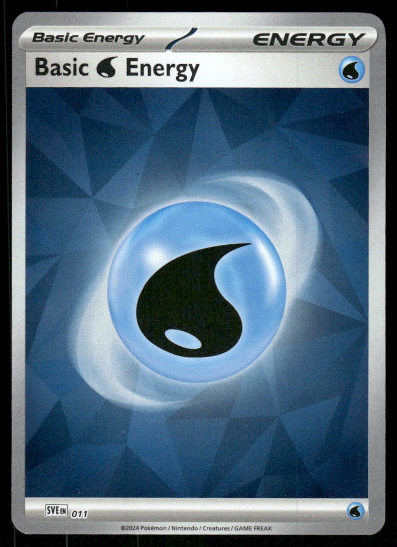 Basic Water Energy 011 - Scarlet & Violet Energies - Holo NM