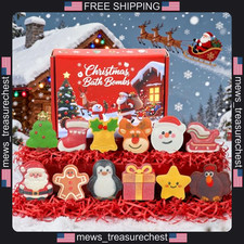 Christmas Bath Bombs for Kids 12 Shapes Festive Scented Gift Set