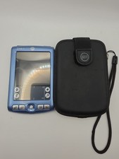 Vintage PalmOne Zire 72 Handheld PDA Blue Silver Camera Stylus Case Untested