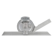 Universal-Winkelmesser analog Schienen 150 200 300 mm, mit Lupe, Feineinstellung