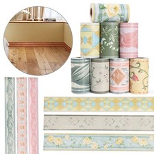 Self-adhesive Waist Line Wallpaper Baseboard Wall Border Stickers Skirting Line