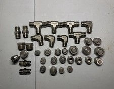 Swagelok Stainless Compression Fitting 316 SS Tube Lot Of 36 