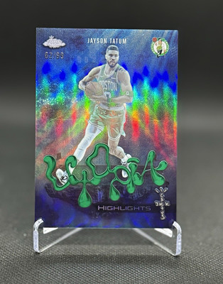 2025-2026 Topps Chrome Cactus Jack Jayson Tatum Green Utopia Refractor /99