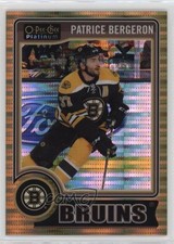 2014-15 O-Pee-Chee Platinum Seismic Gold 22/50 Patrice Bergeron #101 0c3