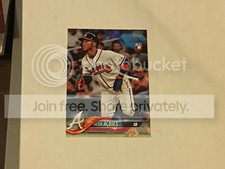 2018 Topps Ozzie Albies #276 Rookie Card. rookie card picture