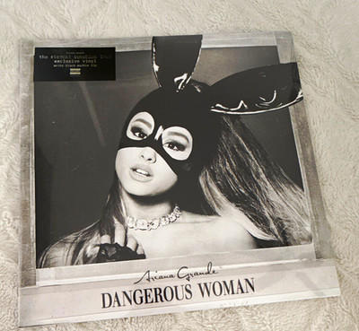 Ariana Grande Dangerous Woman EST Exclusive Milky Black Marble Colored Vinyl 2LP