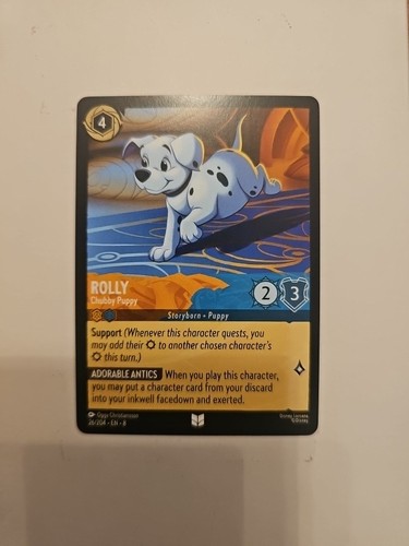 Rolly Chubby Puppy -  Disney Lorcana Reign of Jafar  26/204 Non Foil