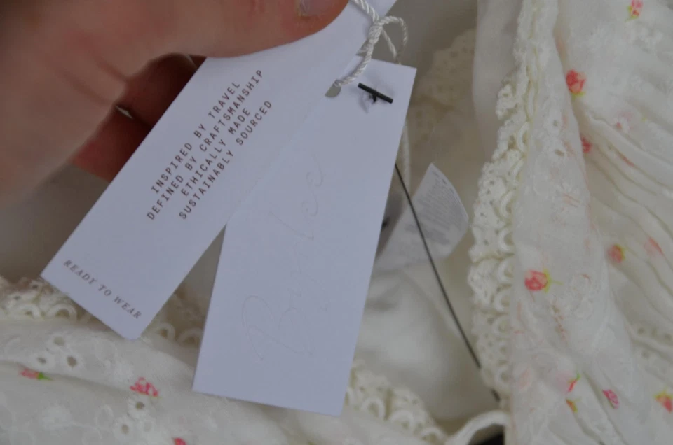 Blusa blanca Bydee nueva para mujer Foto 4 de 4