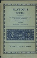 Platonis Opera. Tomus I. Tetralogias I-II continens - Platonis [1967]