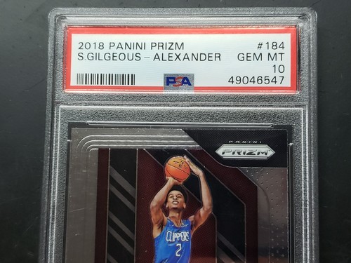 🔥 2018 PANINI PRIZM SHAI GILGEOUS-ALEXANDER #184 ROOKIE RC GEM MINT PSA 10 🔥 - Picture 2 of 6