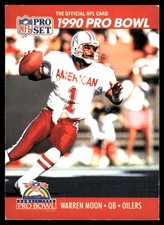 Warren Moon 1990 Pro Set #359 Houston Oilers NFL READ FREE SHIPPING AutographDen