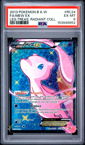 PSA 6 Mew Ex #RC24 2013 Black & White Legendary Treasures Radiant 153946852 - Bild 1 von 2