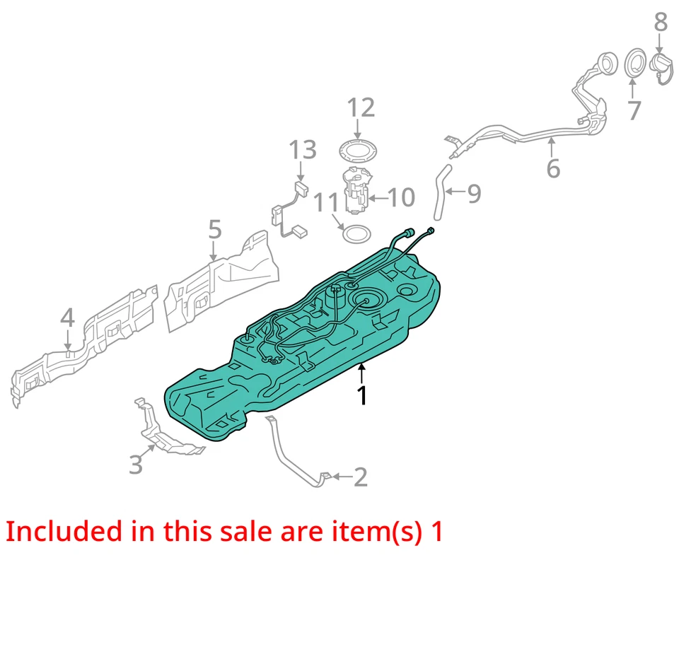 Se adapta a 13 Infiniti JX35 13-15 Nissan Pathfinder 19,5 gal tanque de combustible OEM envío gratuito Foto 4 de 4