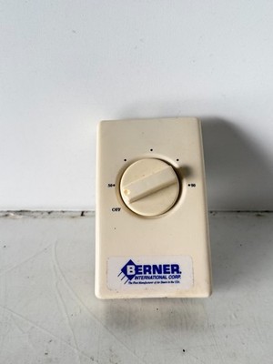 Berner Line Voltage Analog Thermostat D2022H10BC, Double Pole Wall Mounted (44)