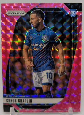 2024-25 Panini Prizm EPL #279 Conor Chaplin Pink Mosaic Prizm RC - Ipswich Town