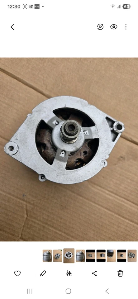 Corvette Chevy 1100696 1966 con fecha 5M13 Delco Remy alternador Ti 42amp restaurado Foto 4 de 4