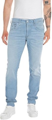 REPLAY ANBASS SLIM FIT JEANS [GR. W32 / L34 ] HERREN BLUE JEANS NEU & OVP