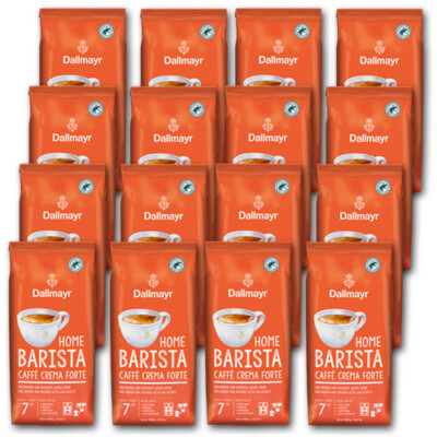 16 KG Dallmayr Home Barista Caffè Crema Forte Kaffeebohnen