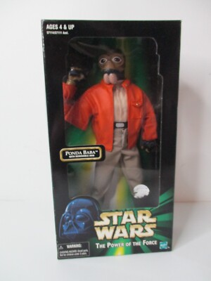 1998 POWER OF THE FORCE HASBRO STAR WARS 12'' INCH PONDA BABA WALRUSMAN MISB NEW