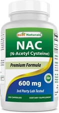 Best Naturals NAC 600 mg 250 Capsules