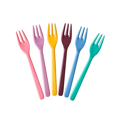 RICE: Kuchengabel aus Melamin, ''Dance Out''-Colors, cake fork
