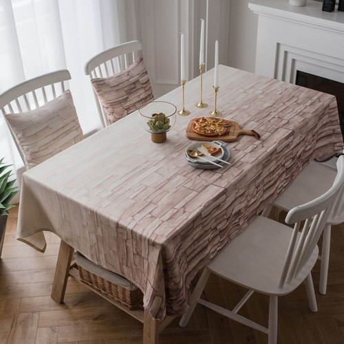 Modern Cotton Tablecloth Rectangle Desk Table Cloth Covers Dining Party Decor - Picture 10 of 29