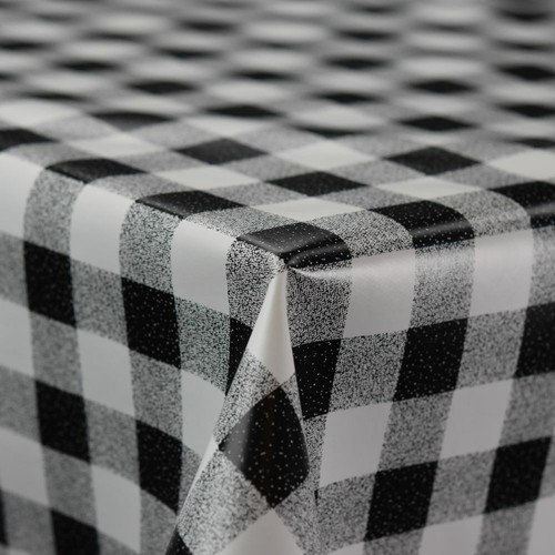 Gingham Check Designer Table Cloth Wipe Clean Vinyl Table PVC Cover Protector - Picture 16 of 17