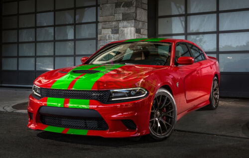 Matte Color Racing Stripes Vinyl Wrap Sticker For Dodge Charger Stripe 25FT/50FT - Picture 5 of 6