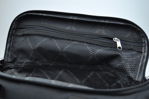Pierre Cardin Carry On Overnight Bag Black Shoulder Strap ID Slot - Picture 9 of 13