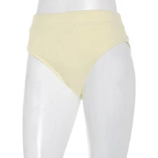 Juniors California Sunshine Banded Swim Bottoms Yellow Small