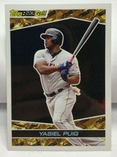 Yasiel Puig 2019 Topps Throwback Thursday Black Gold Design #203 SP /362 INDIANS