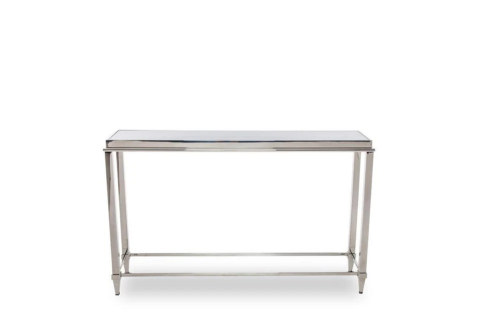 55 Silver Glass Frame Console Table - Image 2 of 4