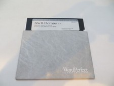 5.25" Floppy Disk Shell/Demos WPLIBRARY 1988 Word Perfect Corporation disc -