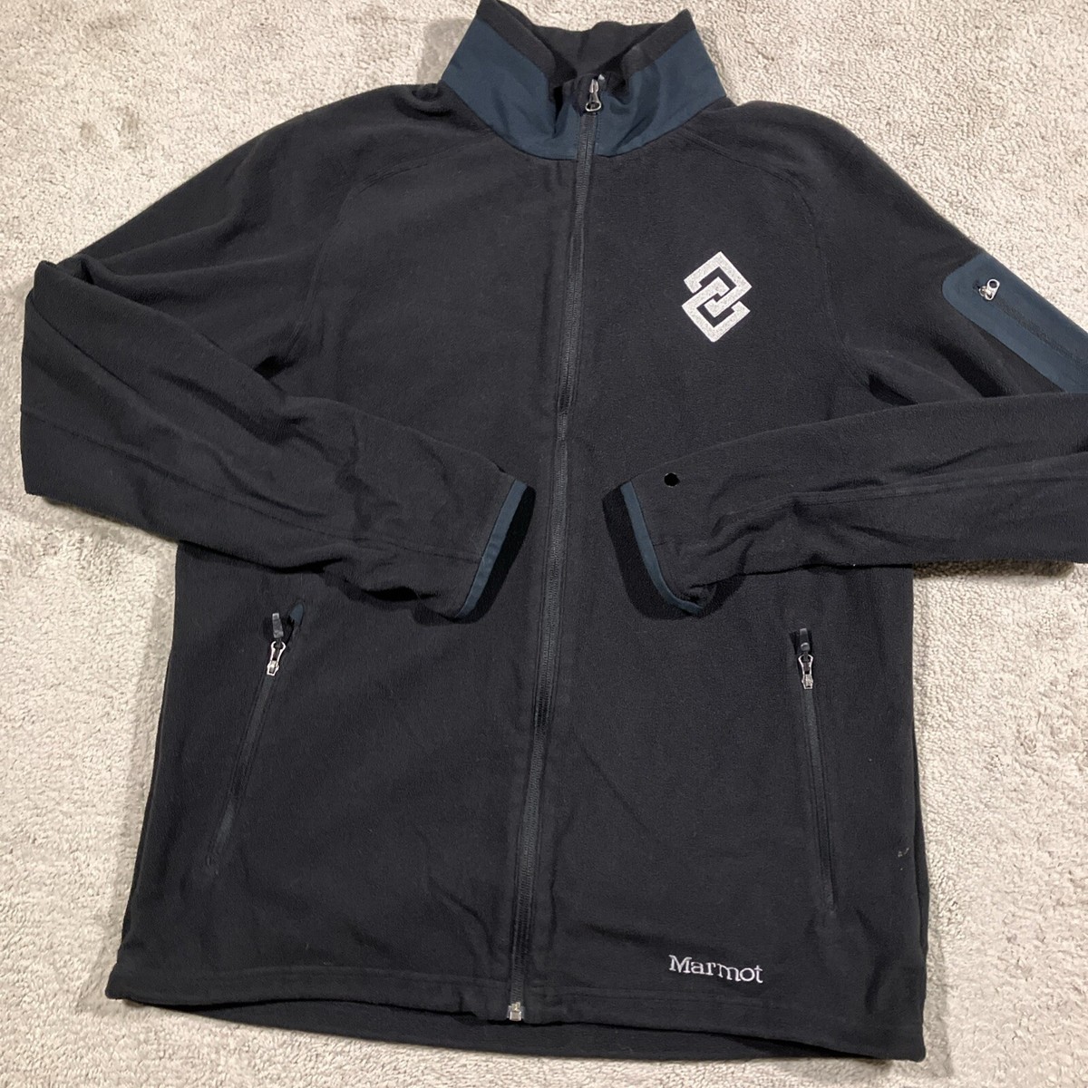 Marmot Reactor Polartec Lightweight Fleece Jacket Mens Large Zip Pockets  Outdoor