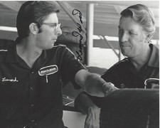 LEONARD WOOD BROTHERS - NASCAR LEGEND SIGNED 8x10 PHOTO B w/COA DAYTONA INDY 500