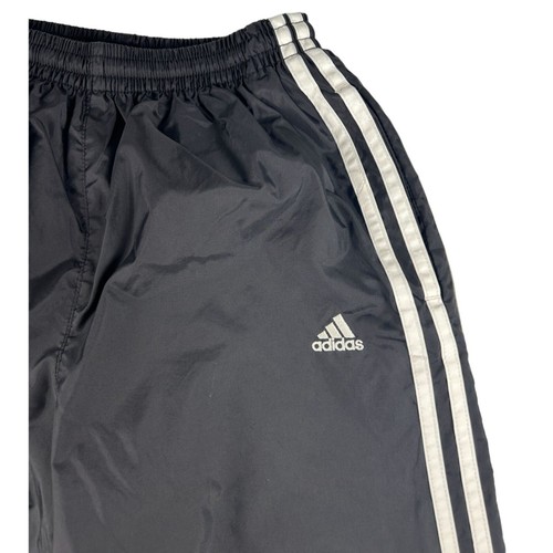 Adidas 3-Stripes Athletic Jogger Sweatpants Boys L Black Elastic Waist Running - Picture 2 of 5