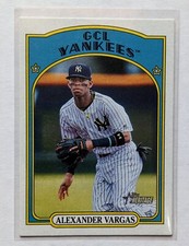 2021 Topps Heritage Minors Alexander Vargas Flip Stock /25 #27 New York Yankees