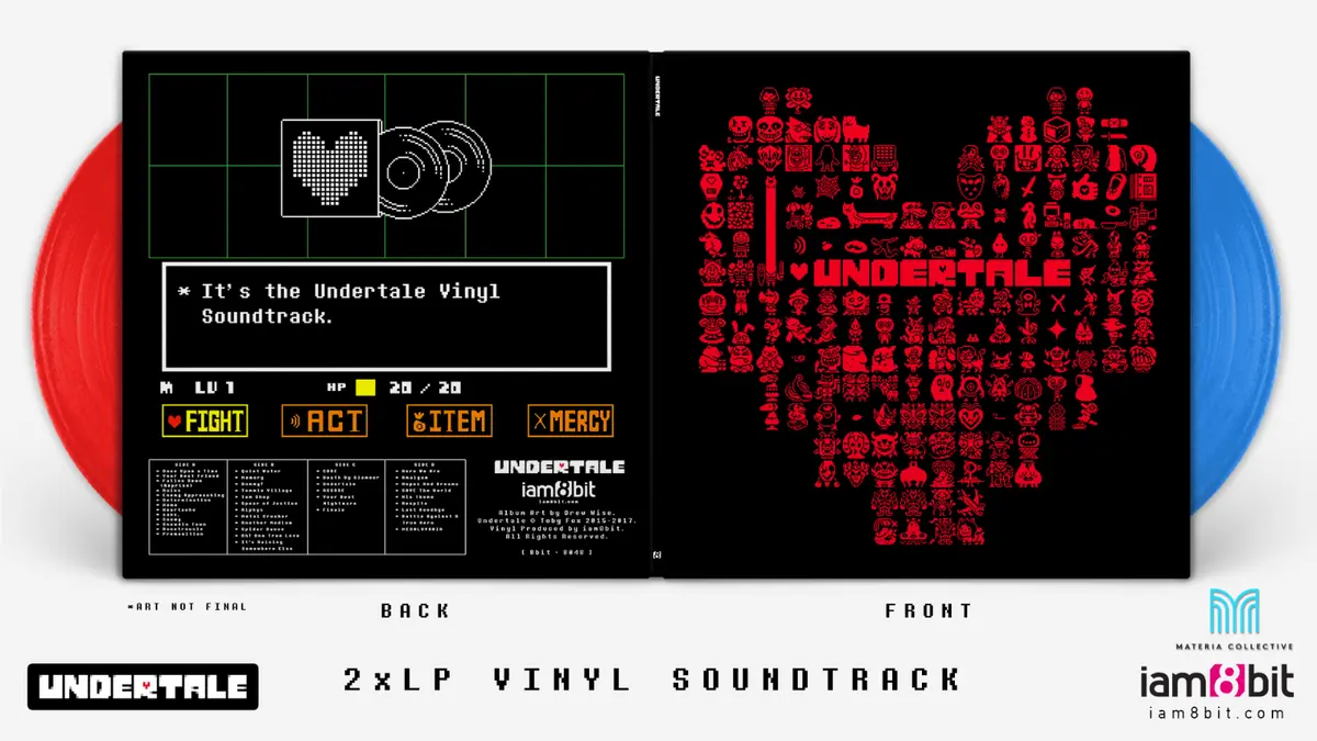 UNDERTALE Soundtrack Vinyl Record 2xLP iam8bit Blue / Variant FIRST PRESSING 852428007310 | eBay